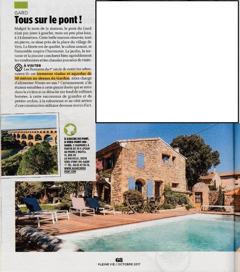 A Gauche Du Pont Otel Vers Pont du Gard Dış mekan fotoğraf